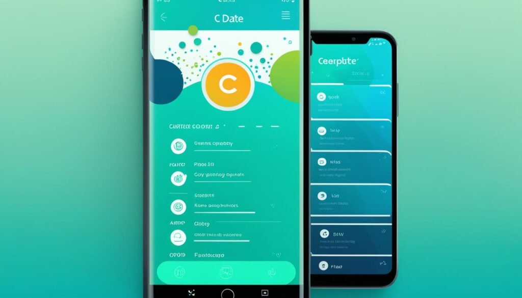 Interfaz de la app de citas C-date