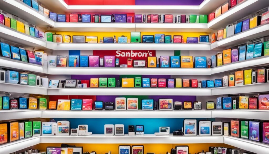 Variedad de productos Sanborns