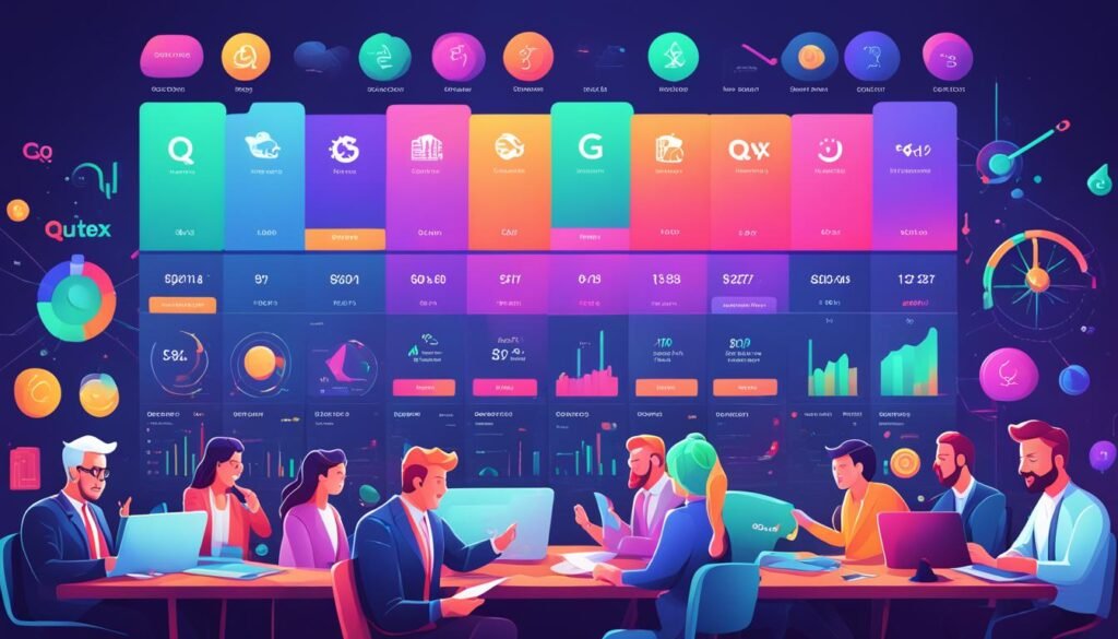 variedad de activos en Quotex