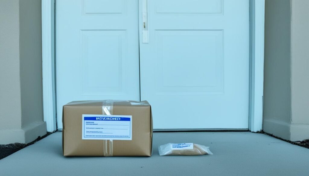 error en la dirección de entrega