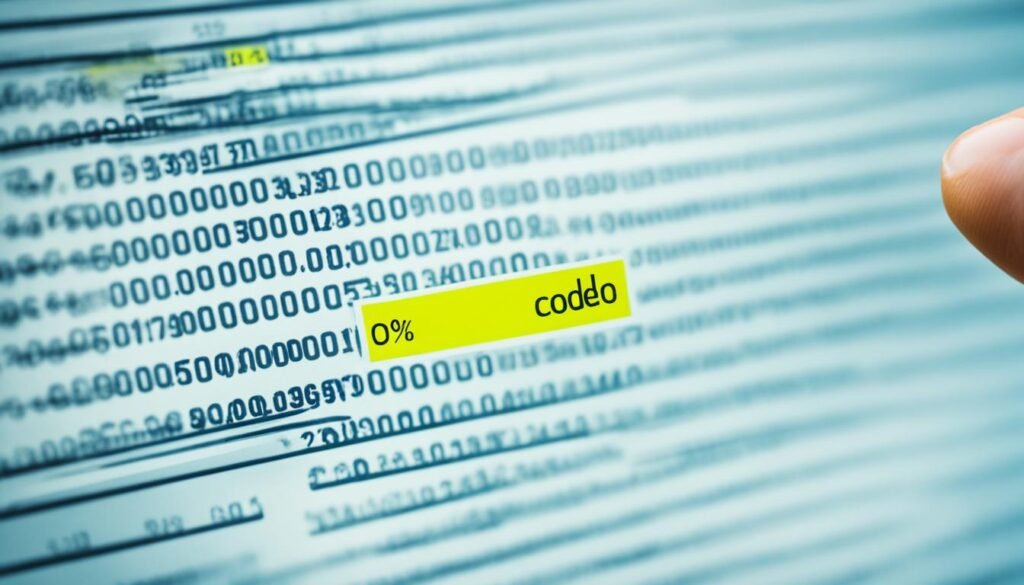 selección de código de promoción